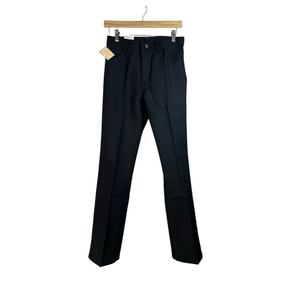 VINTAGE Wrangler 90's Black Pants Size 16 Regular Made In USA NWT